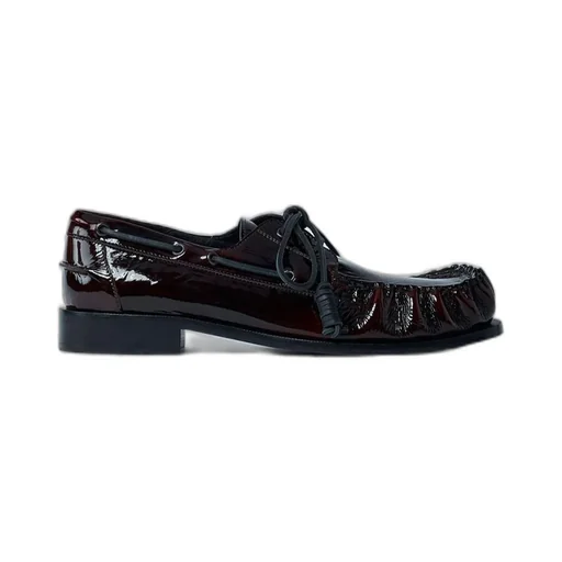 Dries Van Noten Round Toe Lace-Up Shoes