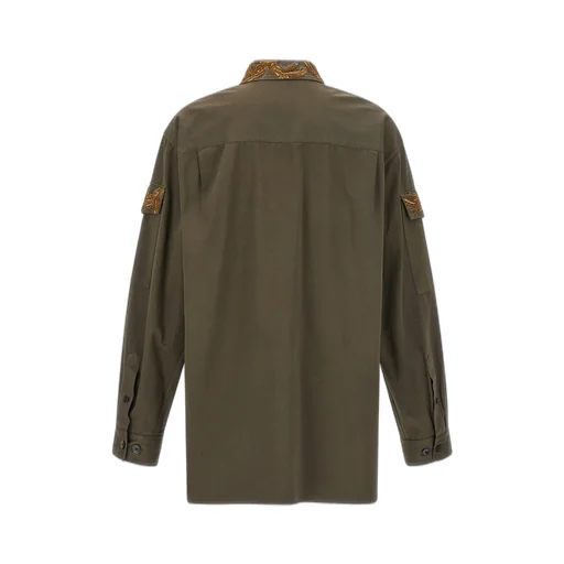 Dries Van Noten Embroidered Button-Up Shirt