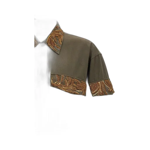 Dries Van Noten Embroidered Button-Up Shirt