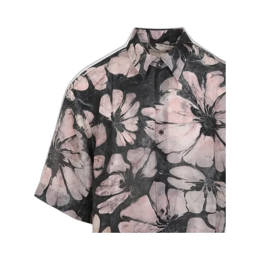 Dries Van Noten Cassidye Printed Short-Sleeved Shirt