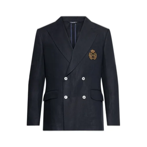Dolce & Gabbana Heraldic Emblem Double-Breasted Tailored Jacket
