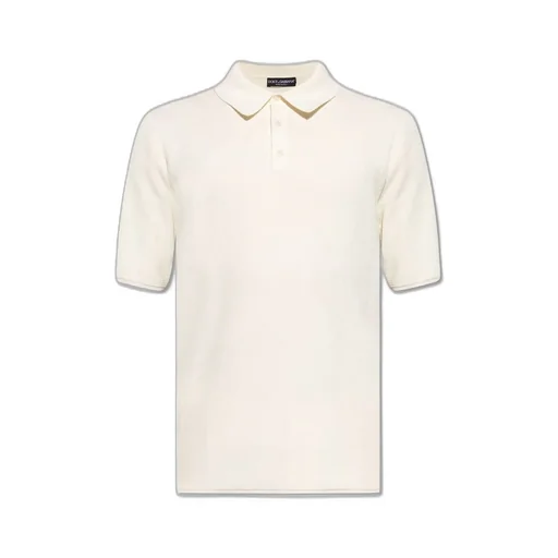 Dolce & Gabbana Short-Sleeved Knitted Polo Shirt