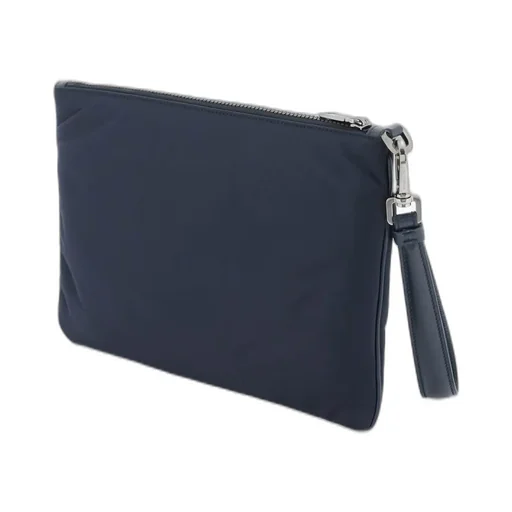 Dolce & Gabbana Logo Print Zipped Clutch Bag
