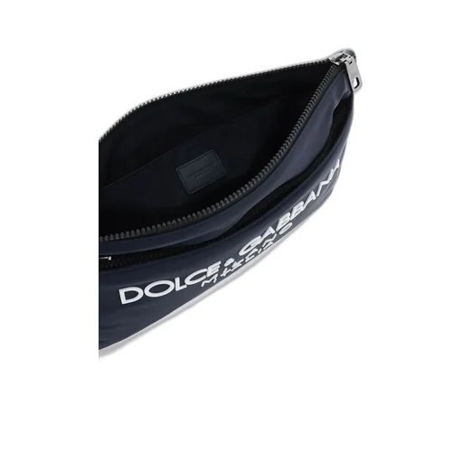 Dolce & Gabbana Logo Print Zipped Clutch Bag
