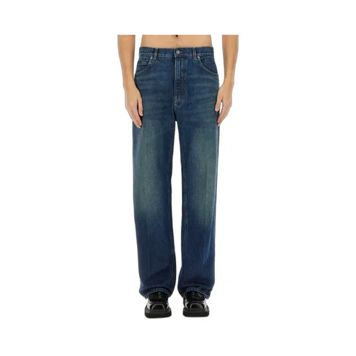 Dolce & Gabbana Logo Embroidered Jeans