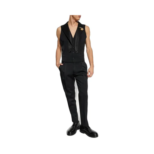 Dolce & Gabbana Gabardine Tuxedo Tailored Pants