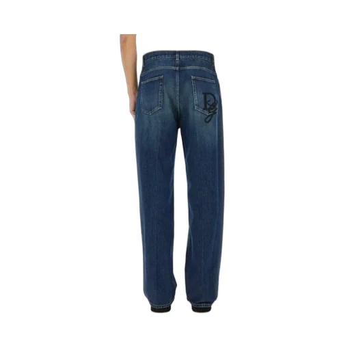 Dolce & Gabbana Logo Embroidered Jeans