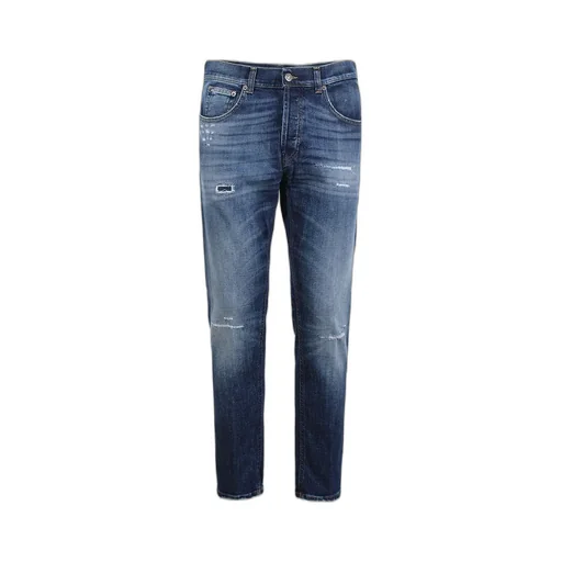 Dondup Distressed Straight-Leg Jeans