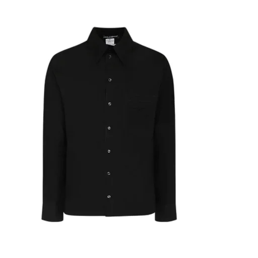 Dolce & Gabbana Dg Logo Embossed Long-Sleeved Shirt