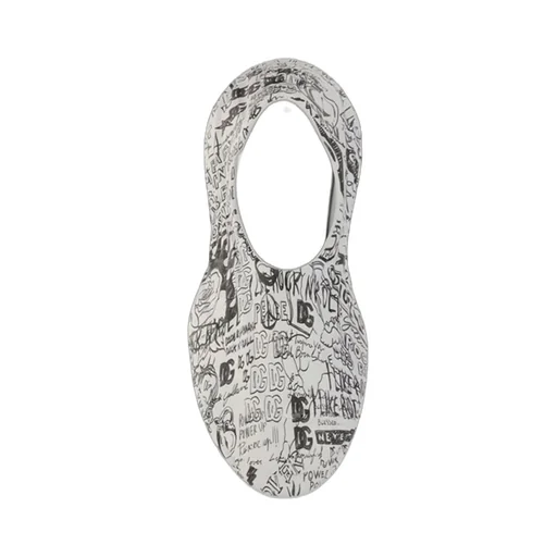 Dolce & Gabbana Toy Graffiti-Printed Round-Toe Sneakers