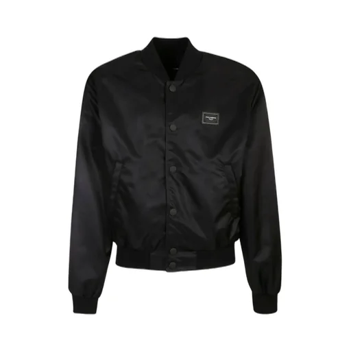 Dolce & Gabbana Logo Patch Bomber Jacket