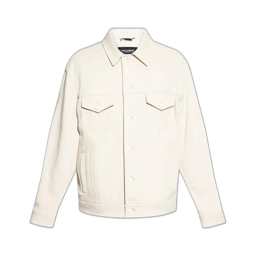 Dolce & Gabbana Logo Plaque Shirt Jacket