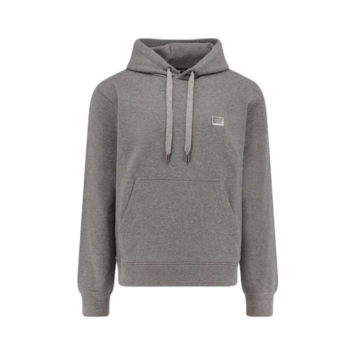 Dolce & Gabbana Logo Plaque Drawstring Hoodie