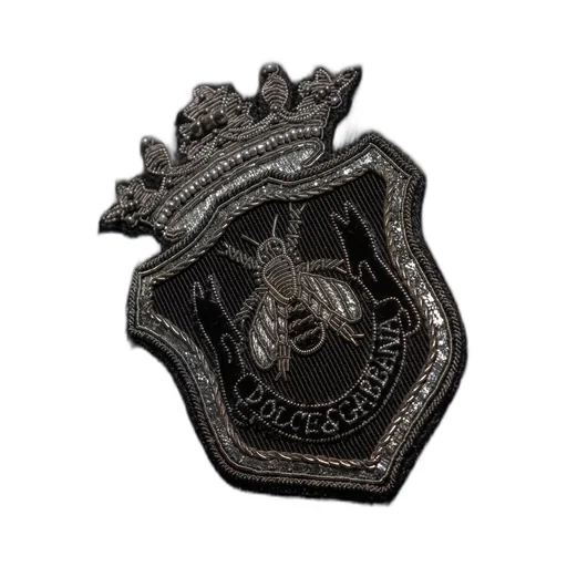 Dolce & Gabbana Heraldic Emblem Denim Shirt