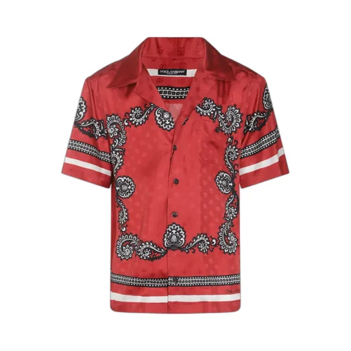 Dolce & Gabbana Bandana Printed Short-Sleeved Shirt