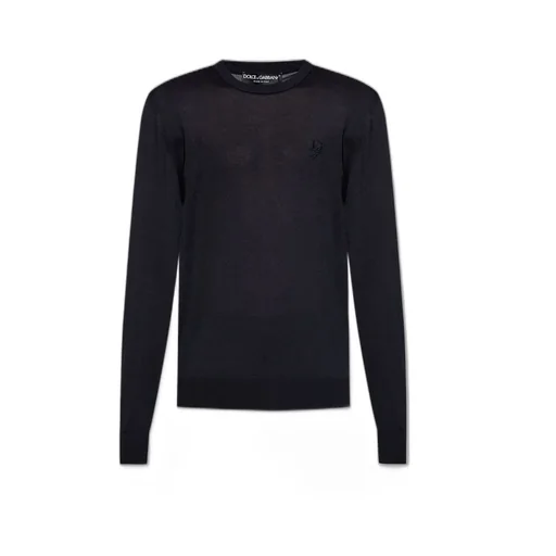 Dolce & Gabbana Logo Embroidered Crewneck Jumper