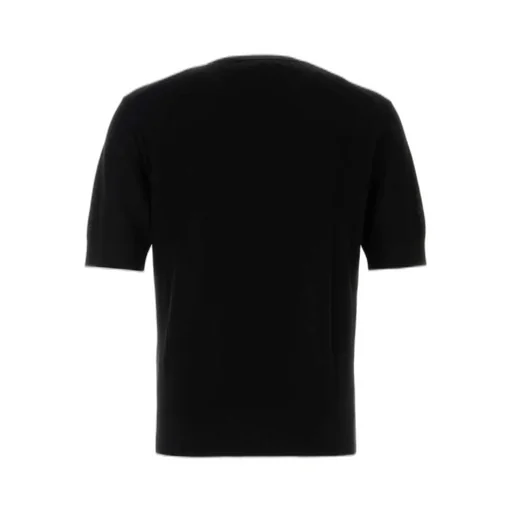 Dolce & Gabbana Logo Plaque Knitted T-Shirt