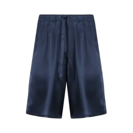 Dolce & Gabbana Logo Embroidered Satin Shorts