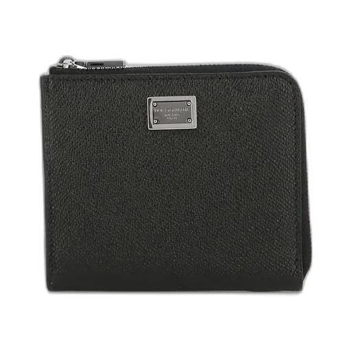 Dolce & Gabbana Logo-Plaque Zipped Wallet