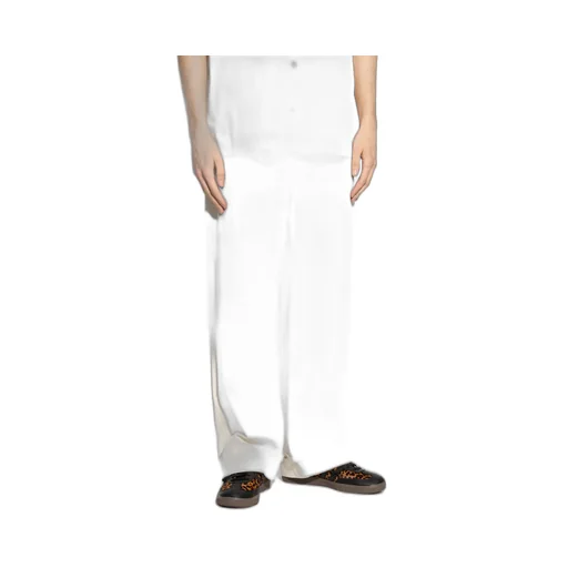 Dolce & Gabbana Logo Plaque Straight-Leg Trousers
