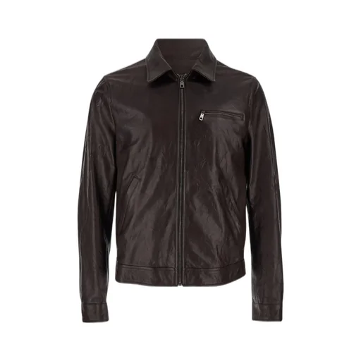 Dolce & Gabbana Crinkled Effect Zipped Slim Fit Jacket