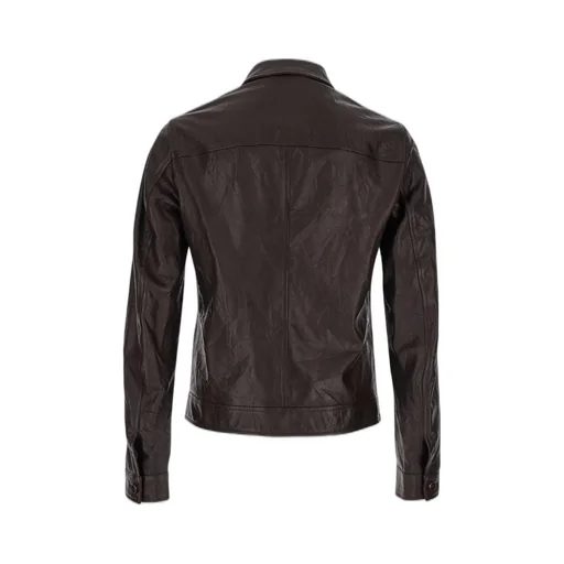 Dolce & Gabbana Crinkled Effect Zipped Slim Fit Jacket