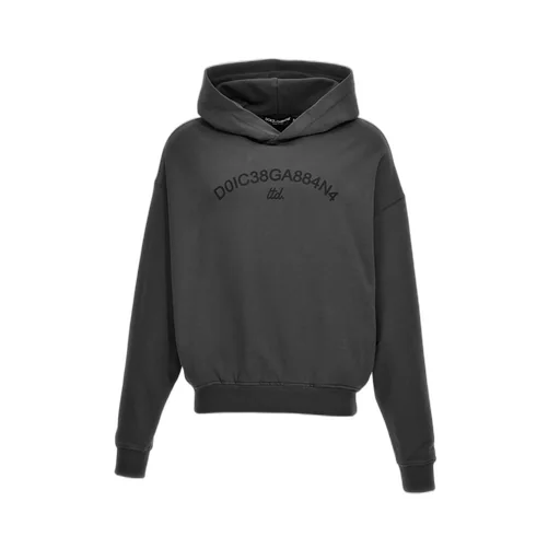 Dolce & Gabbana Logo Printed Cropped Hoodie