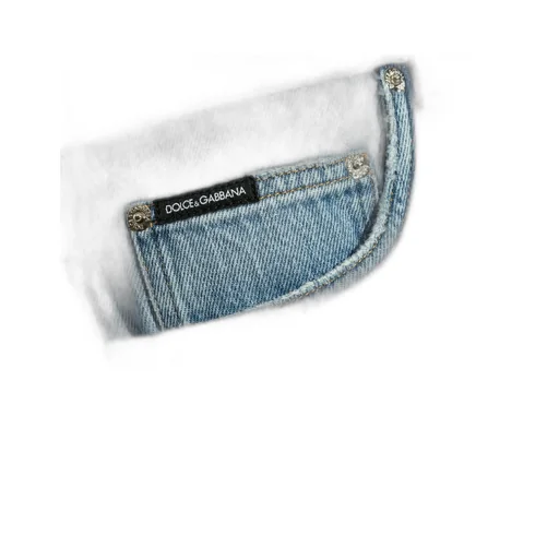 Dolce & Gabbana Logo Plaque Distressed Denim Shorts