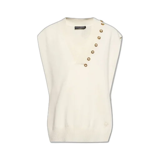 Dolce & Gabbana V-Neck Knitted Vest