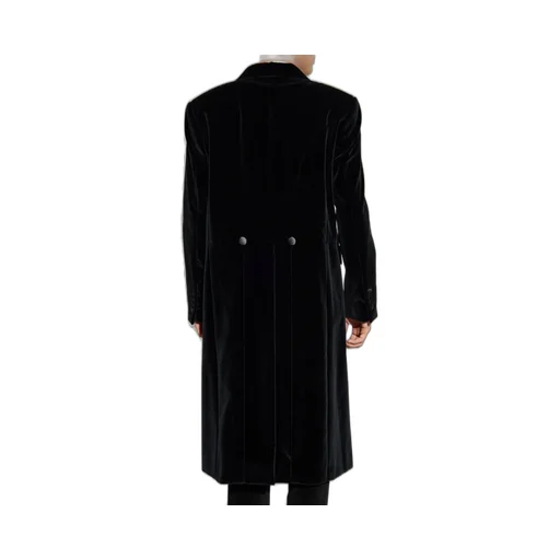 Dolce & Gabbana Satin Detailed Velvet Coat