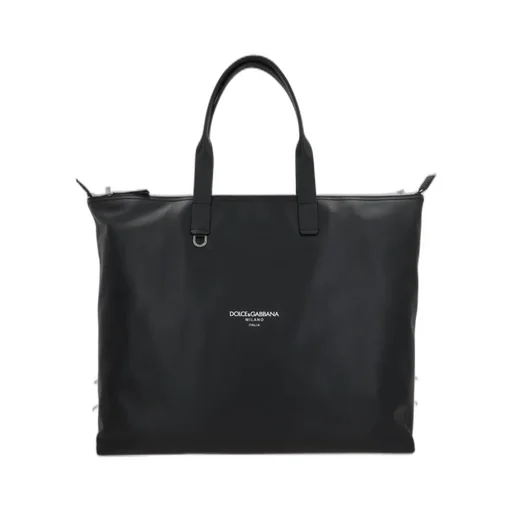 Dolce & Gabbana Logo Printed Large Shopper Bag