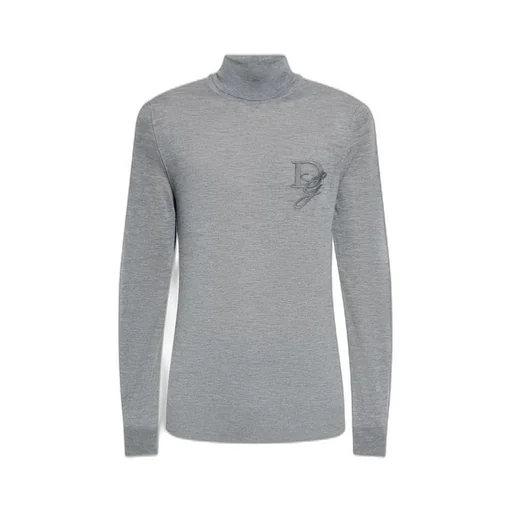 Dolce & Gabbana Dg Logo Embroidered Turtleneck Jumper
