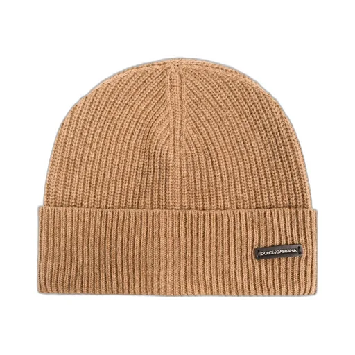 Dolce & Gabbana Logo Patch Knitted Beanie