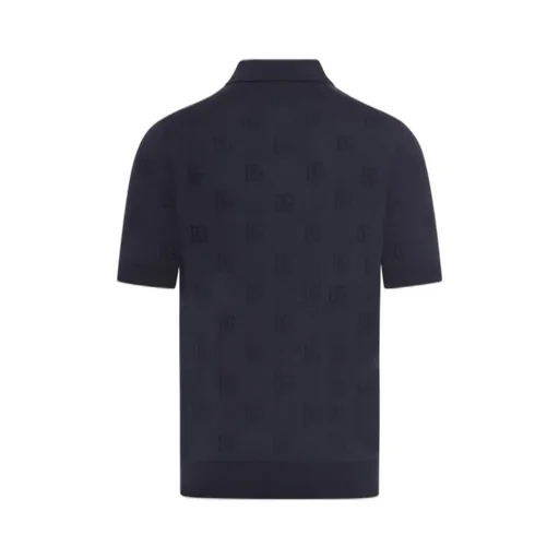 Dolce & Gabbana Logo Jacquard Short-Sleeved Polo Shirt