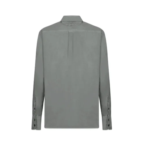 Dolce & Gabbana Logo Patch Cruved Hem Shirt