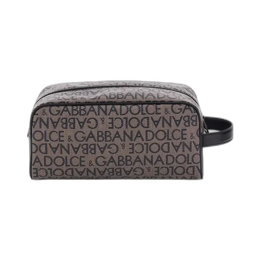 Dolce & Gabbana Logo Jacquard Travel Pouch