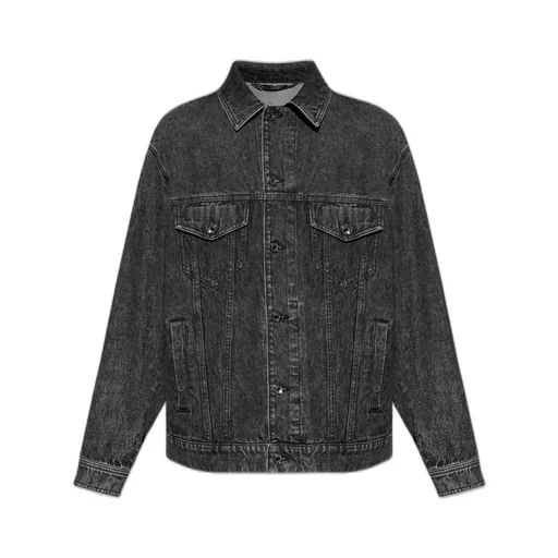 Dolce & Gabbana Dg Logo Plaque Buttoned Denim Jacket