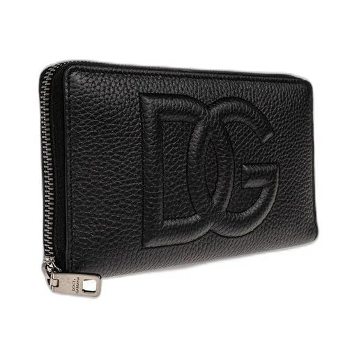 Dolce & Gabbana Dg Logo Embossed Zip-Around Wallet