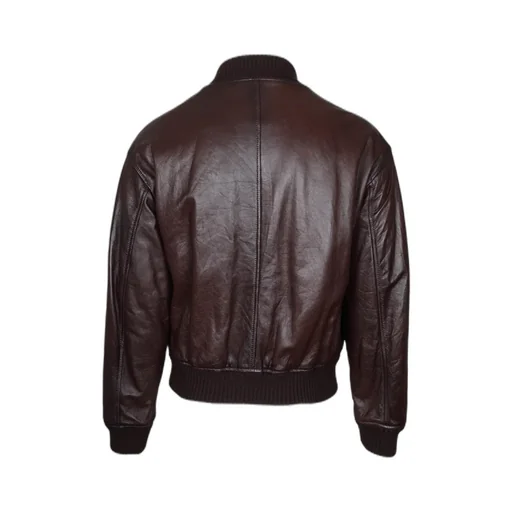 Dolce & Gabbana Zipped Leather Bomber Jacket