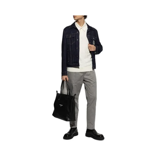 Dolce & Gabbana Dg Logo Jacquard Knitted Polo Shirt