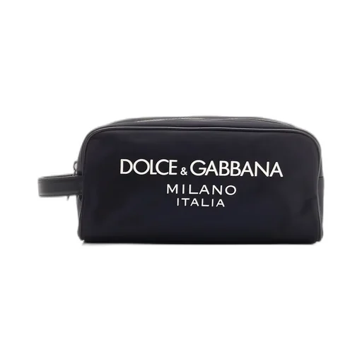 Dolce Gabbana Logo Printed Beauty Case