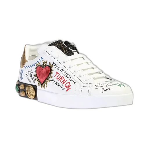 Dolce & Gabbana Embellished Low Top Sneakers