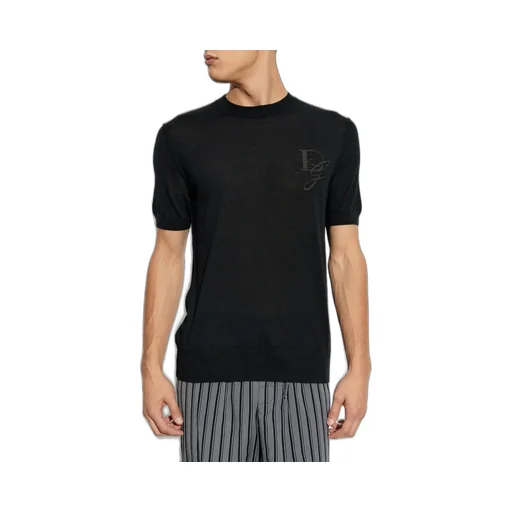 Dolce & Gabbana Dg Logo Patch Crewneck Sweater