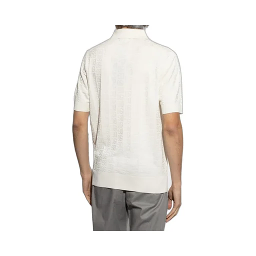 Dolce & Gabbana Dg Logo Jacquard Knitted Polo Shirt