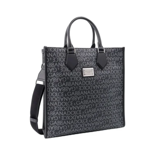 Dolce & Gabbana Logo Plaque Tote Bag