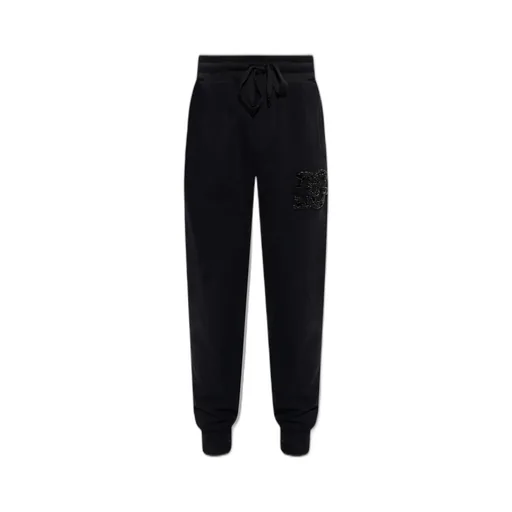 Dolce & Gabbana Dg Patch Drawstring Sweatpants
