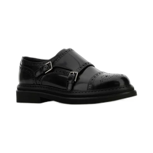 Dolce & Gabbana Round Toe Monkstrap Shoes