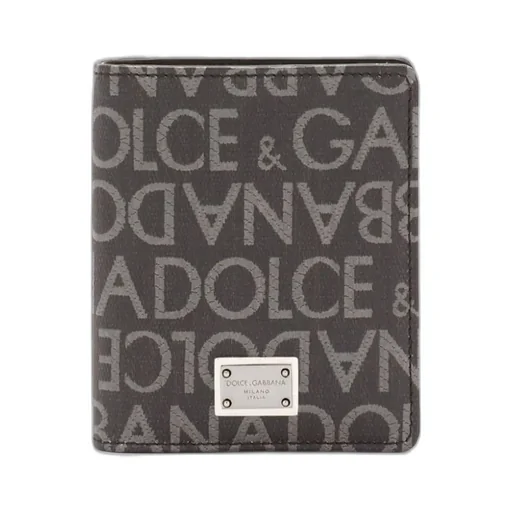 Dolce & Gabbana Coated Jacquard Bifold Card Holder