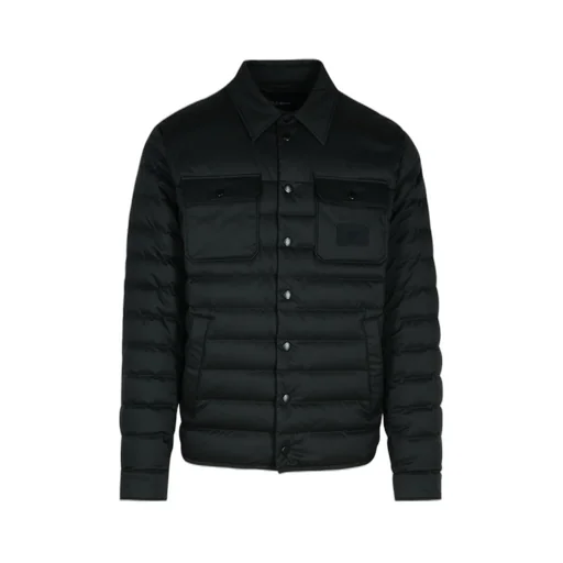 Dolce & Gabbana Logo Patch Quilted Down Jacket
