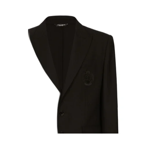 Dolce & Gabbana Logo Embroidered Tailored Blazer